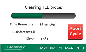 Cleaning TEE Probe UI