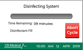 Disinfecting system UI